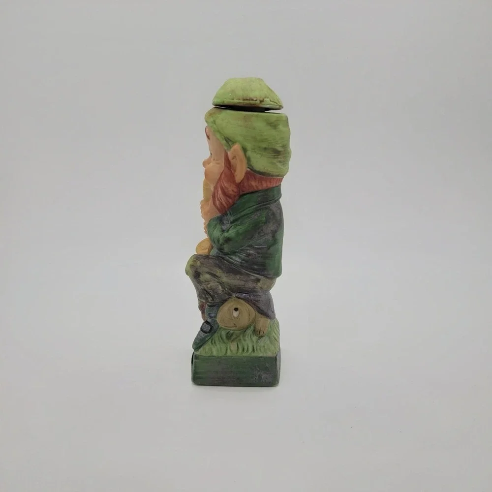 Vintage 1975 Hoffman Original Leprechaun Saxophone Sherry Decanter Figurine